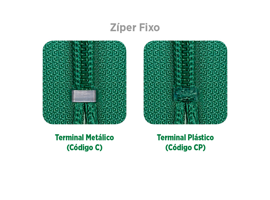 Zíper sintético fino, Zíper de nylon fino, zíper comum fino, zíper simples fino com terminal fixo SANCRIS..