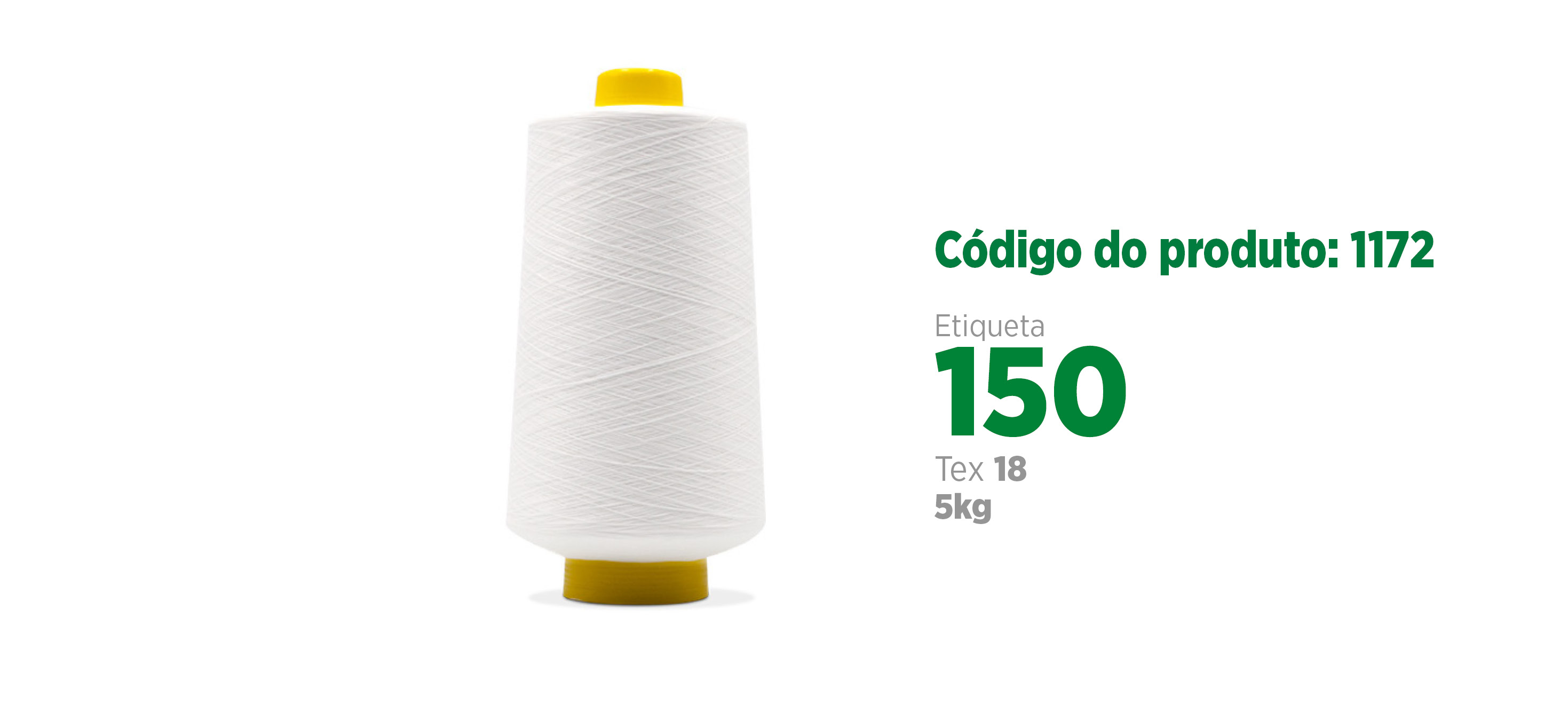 Fio de Poliéster Texturizado Torcido para costura industrial, etiqueta 300, tex 36, 750g SANCRIS.